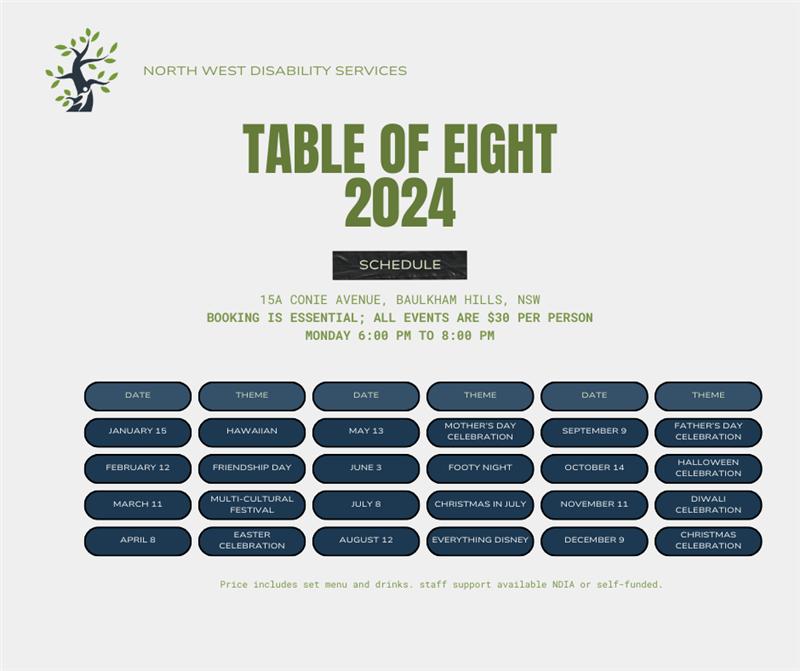 table of 8 dates 2024